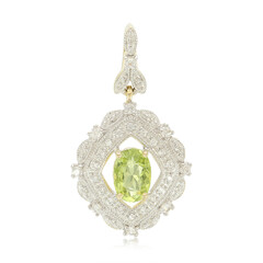 Gouden hanger met een Paraiba toermalijn