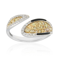 Gouden ring met SI2 Fancy Diamanten (CIRARI)