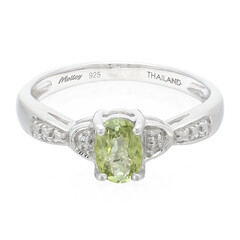 Zilveren ring met een Paraiba toermalijn
