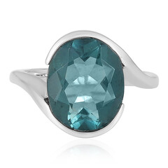 Zilveren ring met een Belgian Teal Fluoriet