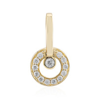 Gouden hanger met een Diamant SI1 (G)