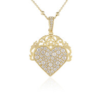 Zilveren halsketting met zirkonen (Dallas Prince Designs)
