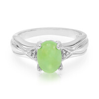 Zilveren ring met een chrysopraas