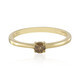 Zilveren ring met een I2 Bruine Diamant