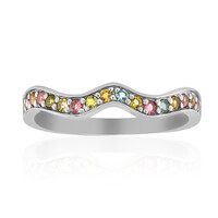 Zilveren ring met toermalijnen