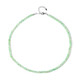 Zilveren halsketting met chrysopraasstenen