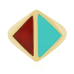 Zilveren ring met een carneool (Juwelo Bauhaus)
