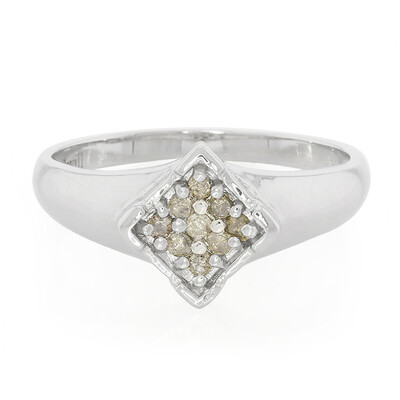 Zilveren ring met Chocolate Diamonds