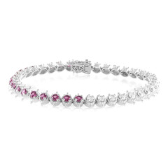 Zilveren armband met rhodolieten (Dallas Prince Designs)
