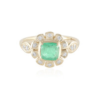Gouden ring met een Russische smaragd