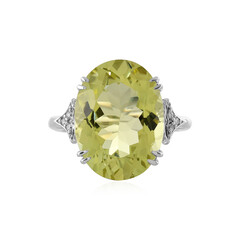 Zilveren ring met een Limoen Kwarts