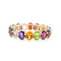 Gouden ring met Zambia-amethisten