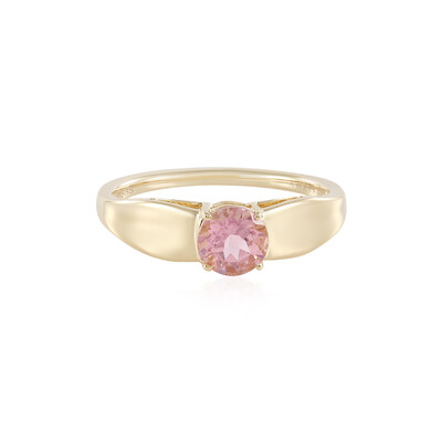 Gouden ring met een roze toermalijn (AMAYANI)