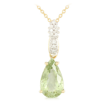Gouden halsketting met een Paraiba toermalijn (AMAYANI)