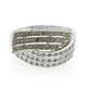 Zilveren ring met Fancy diamanten