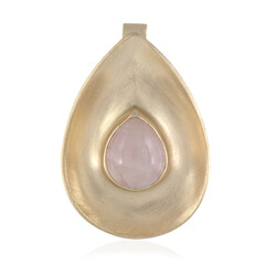 Zilveren hanger met een rozen kwarts
