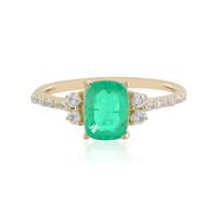 Gouden ring met een Russische smaragd