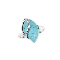Zilveren ring met een turkoois