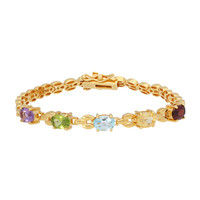 Zilveren armband met een amethist