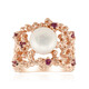 Zilveren ring met een Witte zoetwater kweekparel (TPC)