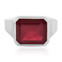 Zilveren ring met een Madagaskar Robijn