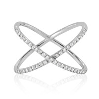 Zilveren ring met zirkonen