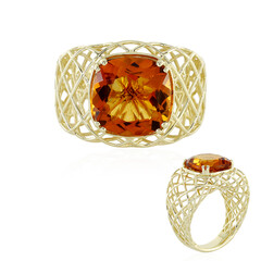 Gouden ring met een Madeira citrien (Ornaments by de Melo)