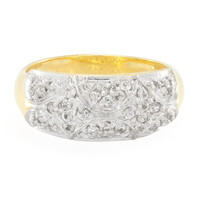 Zilveren ring met witte saffieren