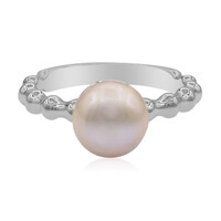 Zilveren ring met een zoetwater kweekparel (TPC)