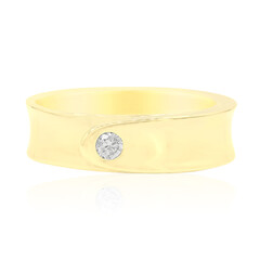 Zilveren ring met een I1 (G) Diamant