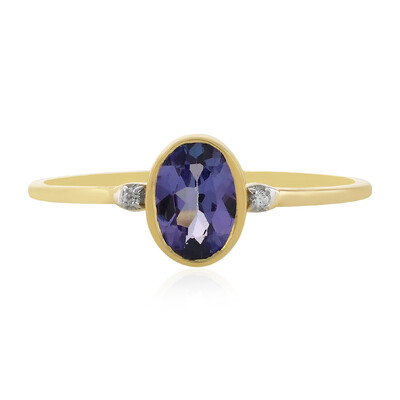 Gouden ring met een tanzaniet (La Revelle)