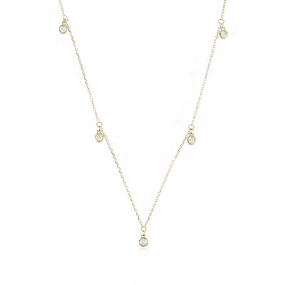 Gouden halsketting met loepzuivere (G) diamanten (de Melo)