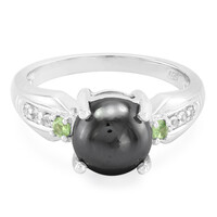 Zilveren ring met een Zwarte Hematiet