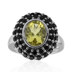 Zilveren ring met een Ouro Verde kwarts