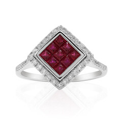 Gouden ring met Birmese Robijnen (Estée Collection)