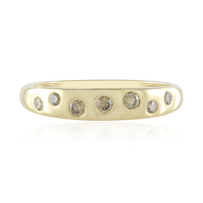 Gouden ring met een SI1 Champagne Diamant