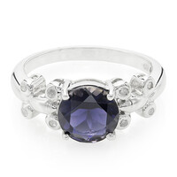 Zilveren ring met een Ceylon ioliet