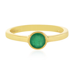 Zilveren ring met een Socoto smaragd
