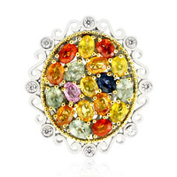Zilveren ring met saffieren (Dallas Prince Designs)