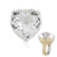 Zilveren ring met een witte kwarts (Gems en Vogue)