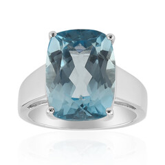 Zilveren ring met een hemel-blauwe topaas