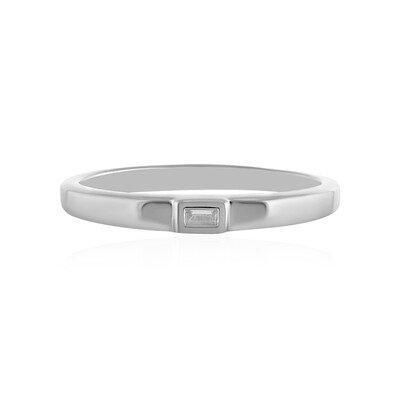 Zilveren ring met een zirkoon