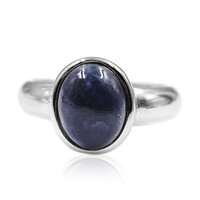 Zilveren ring met een sodaliet