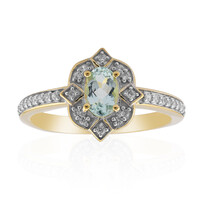 Gouden ring met een Nigeriaanse Mintgroene Beril