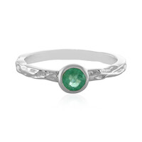 Zilveren ring met een Russische smaragd