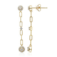 Gouden oorbellen met I1 (H) Diamanten (CIRARI)