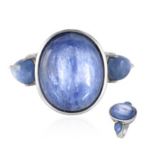 Zilveren ring met een kyaniet