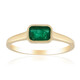 Gouden ring met een Zambia-smaragd
