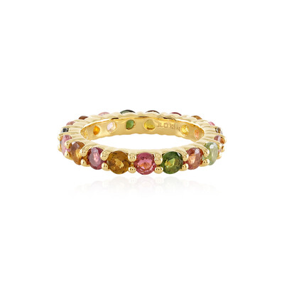 Zilveren ring met toermalijnen