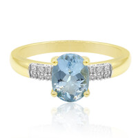 Gouden ring met een Medina Aquamarijn